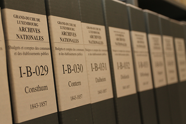 Restauration de nombreux documents d‘archives