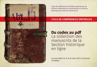 Du codex au pdf – La collection des manuscrits de la Section historique en ligne