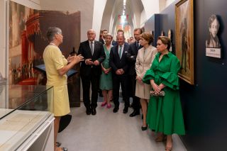 Visite du président de la République fédérale d'Allemagne de l'exposition "1848"